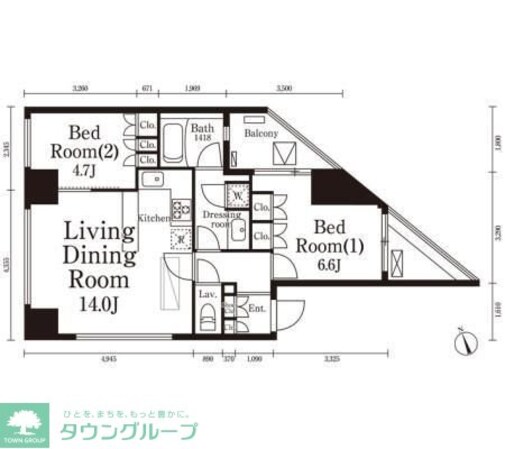 パークキューブ春日安藤坂の物件間取画像